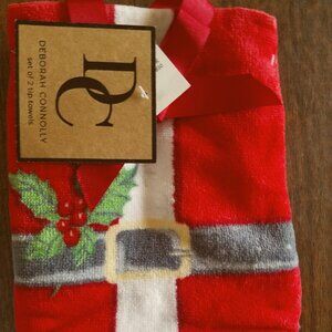 New DC Christmas Edition Set of 2 Fingertip towels